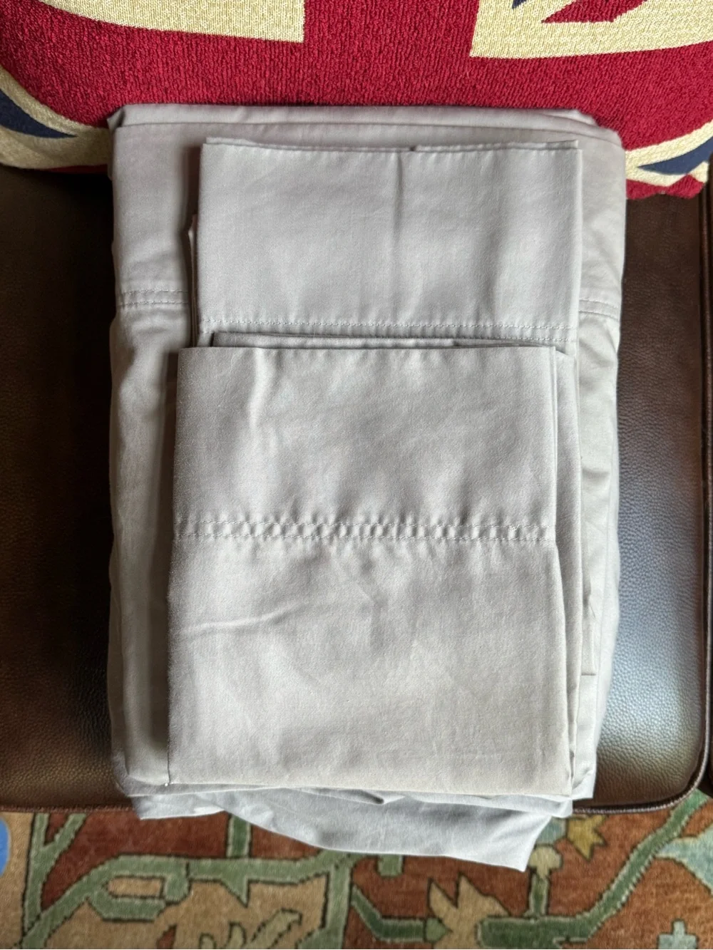 Company Store Legends Hotel Suprema King Silver Wrinkle Free Sateen Deep Pocket